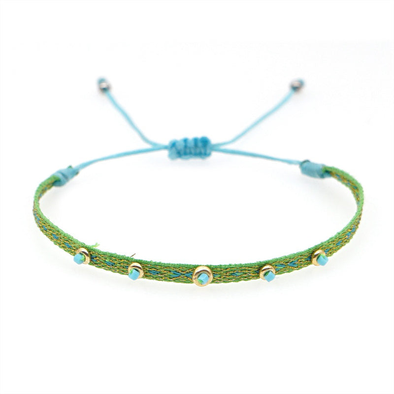 Venta al por Mayor Pulsera Cristal Vintage Español Étnico Arte Bohemio OLY-BT-GBH005